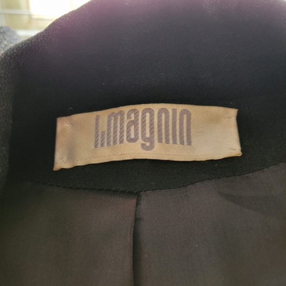 Vintage Camel Hair Trench Coat / Black / Size Medium to Large - Picture 10 of 12